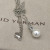 David Yurman Silver 8mm Pearl Pendant Necklace