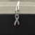 David Yurman Cable Twist Ribbon Pink Diamond Pendant Necklace, Pendant Size 24.4 x 6.7mm, 1.5mm Chain, Length 45cm + 5cm