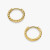 David Yurman Gold 11mm Cable Mini Hoop Earrings