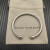 David Yurman 5mm Sterling Silver Oval Pav&Atilde;&copy; Cable Cuff Bracelet