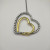 David Yurman 38mm Gold and Silver Double Heart Necklace
