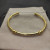 David Yurman Gold 3mm Gold Wire Cuff Bracelet, Fits Wrist Size 15cm - 18cm