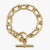 David Yurman Cable Twist Gold Rotating Clasp Bracelet, Length 21cm