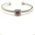 David Yurman 4mm Square Pav&Atilde;&copy; Cable Bracelet with Red Diamonds