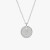David Yurman Gold Diamond Initial I Disc Pendant Necklace