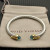 David Yurman 5mm Gold End Sterling Silver 5-Row Pav&Atilde;&copy; Blue Diamond Bracelet