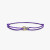 David Yurman Purple Double Ring Nylon Cord Bracelet