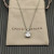 David Yurman Sterling Silver 11mm Four-Prong White Diamond Necklace