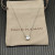 David Yurman Sterling Silver 8mm Four-Prong White Diamond Necklace Adjustable 42+3+3cm