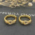 David Yurman Gold-Tone Cable Hoop Earrings
