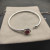 David Yurman 3mm Cable Square Red Diamond Bracelet