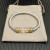 David Yurman 5mm Gold Pav&Atilde;&copy; Hook Head Bracelet