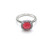 David Yurman Four-Prong Square Red Diamond Ring