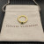 David Yurman Gold 2.8mm Petite Cable Blue Pav&Atilde;&copy; Diamond Ring