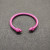 David Yurman 5mm Rose Red Colorful Enamel Cuff Bracelet, Fits Wrist Size 16cm - 20cm