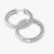 David Yurman Silver Half Pav&Atilde;&copy; Diamond Stud Earrings, 25.4&Atilde;4.8mm