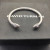 David Yurman 5mm Silver Colorful Enamel Cuff Bracelet, Fits Wrist Size 16cm - 20cm