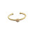 David Yurman 3mm Gold Sunburst Cable Cuff Bracelet
