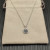 David Yurman Sterling Silver 17.8mm Round Pav&Atilde;&copy; Black Onyx Necklace