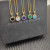 David Yurman 17.8mm Gold Round Turquoise Diamond Necklace