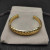 David Yurman 12.9mm Gold Wave Cuff Bracelet