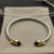 David Yurman 5mm Gold End Sterling Silver 5-Row Pav&Atilde;&copy; Black Diamond Bracelet