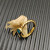 David Yurman Gold 2.8mm Petite Cable Blue Pav&Atilde;&copy; Diamond Ring