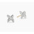 David Yurman Silver X Pav&Atilde;&copy; Diamond Stud Earrings