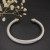 David Yurman 7mm Gold and Silver Dome-End Cable Cuff Bracelet