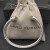 David Yurman 5mm Double Diamond End Light Green Diamond Cuff Bracelet Silver
