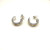 David Yurman 15.6mm Gold and Silver Half Hoop Earrings
