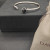 David Yurman 3mm Black Diamond Signature Cuff Bracelet