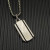 David Yurman Sterling Silver Streamlined Rectangular Tag Necklace