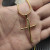 David Yurman Gold-Tone Cylindrical Cross Pendant Necklace