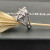 David Yurman White Crystal Bezel Gemstone Ring