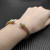 David Yurman Gold 4mm Pav&Atilde;&copy; Diamond Geometric Edge Bracelet, Fits Wrist Sizes 16&acirc;20cm
