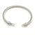 David Yurman 5mm Sterling Silver Cable Hook Cuff Bracelet with Diamond Accent