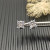 David Yurman 8mm Sterling Silver Pav&Atilde;&copy; White Diamond Pyramid Stud Earrings