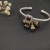 David Yurman 4mm Square Pav&Atilde;&copy; Cable Bracelet with Red Diamonds