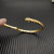 David Yurman 6.2mm Gold Engraved Cable Bangle Bracelet