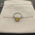 David Yurman Four-Prong Square Yellow Diamond Ring
