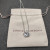 David Yurman 7mm Cable Twist Square White Diamond Pendant Necklace, 1.5mm Chain, Length 45cm + 5cm