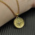 David Yurman Gold Compass White Diamond Necklace