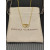 David Yurman Gold-Tone Double Heart Diamond Pendant Necklace