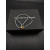 David Yurman Grey Double Ring Gold Nylon Cord Bracelet