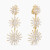David Yurman Gold Triple Sunflower Earrings, 51mm Length
