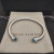 David Yurman 5mm Cable Classics Blue Sapphire End Cuff Bracelet