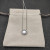 David Yurman 7mm Cable Twist Square White Agate Pendant Necklace, 1.5mm Chain, Length 45cm + 5cm