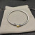 David Yurman 3mm Gold and Silver Heart Cuff Bracelet