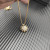 David Yurman Gold 19mm Sunflower Pendant Necklace